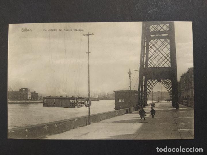 Postais: BILBAO-UN DETALLE DEL PUENTE DE VIZCAYA-POSTAL ANTIGUA-(64.461)