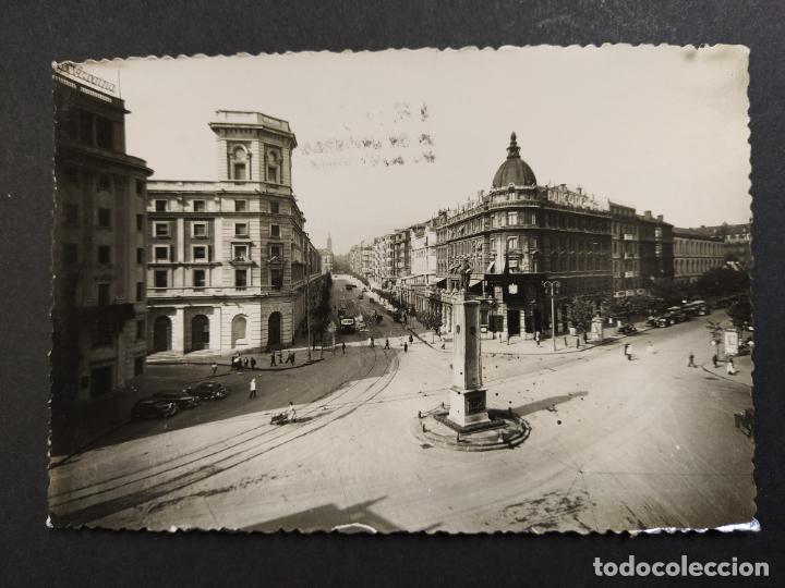 Postais: BILBAO-PLAZA DE ESPA&Ntilde;A Y CALLE HURTADO DE AMEZAGA-POSTAL FOTOGRAFICA ANTIGUA-ARCHIVO ROISIN-(64.572)
