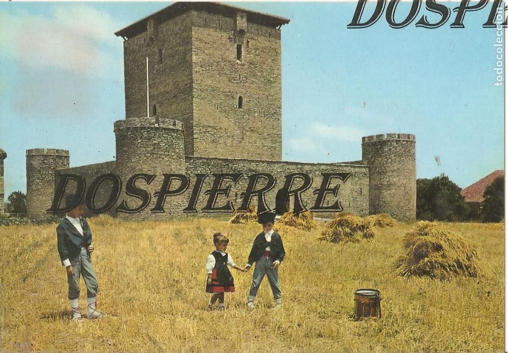 Postales: POSTAL, VITORIA-CASTILLO DE MENDOZA Y GRUPO T&Iacute;PICO, ESCRITA