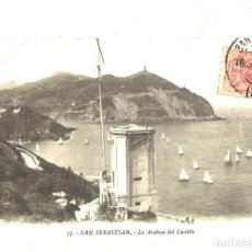 Postales: SAN SEBASTIÁN. LA ATALAYA DEL CASTILLO. 1911