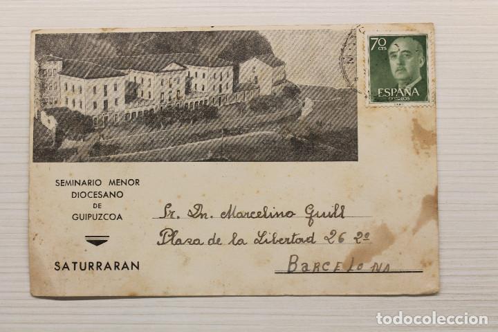 Cartes Postales: POSTAL SATURRARAN, SEMINARIO MENOR DIOCESANO DE GUIPUZCOA