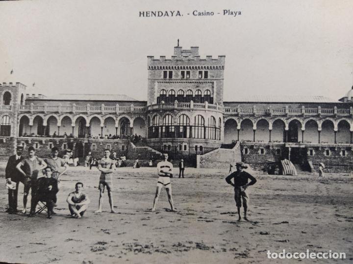 Postais: HENDAIA-HENDAYA-CASINO-PLAYA-E&middot;J&middot;G-POSTAL ANTIGUA-(65.304)