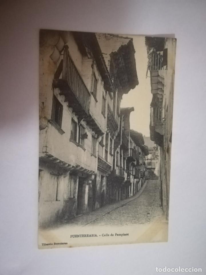 Postcards: TARJETA POSTAL. FUENTERRABIA. CALLE DE PAMPINOT. TIBURCIO BERROTARAN