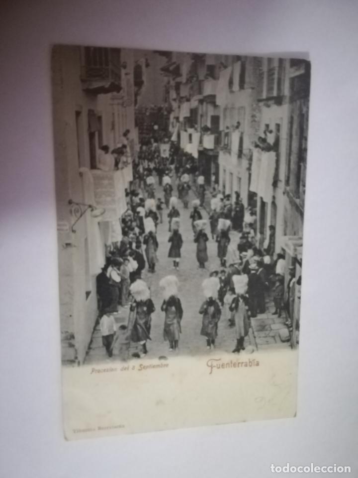 Postcards: TARJETA POSTAL. FUENTERRABIA. PROCESION DEL 8 SEPTIEMBRE. TIBURCIO BERROTARAN