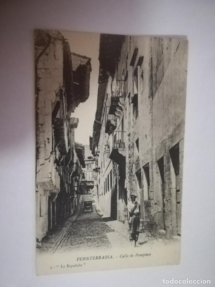 Postcards: TARJETA POSTAL. FUENTERRABIA. CALLE PAMPINOT. 3. LA ESPA&Ntilde;OLA