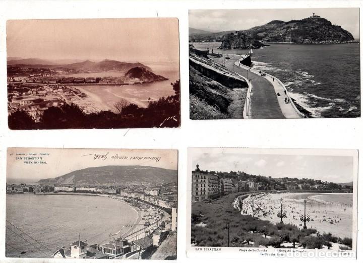 Postales: LOTE DE 10 POSTALES DE SAN SEBASTIAN. VER FOTOS.