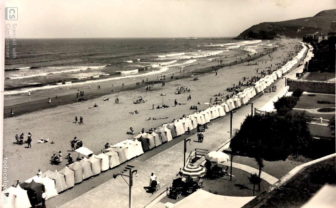 Postcards: TARJETA POSTAL DE ZARAUZ-LA PLAYA.