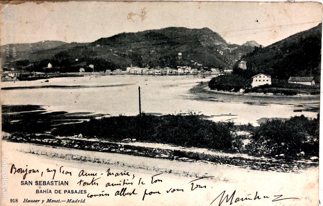 Postcards: TARJETA POSTAL DE SAN SEBASTIAN-BAHIA DE PASAJES.