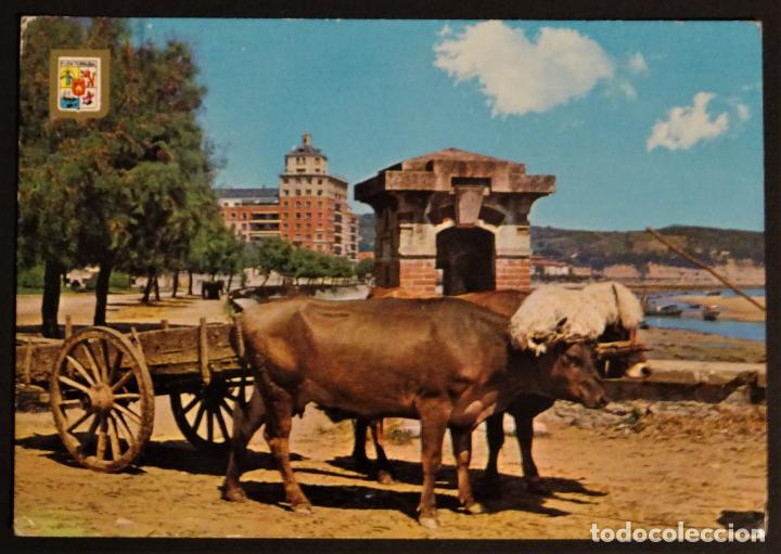 Postales: Fuenterrabia, postal circulada del a&ntilde;o 1963 - Foto 1