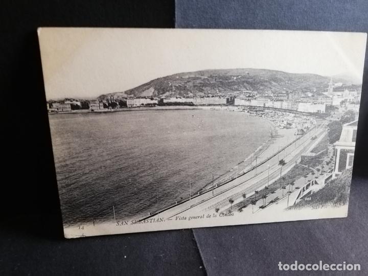 Postcards: TARJETA POSTAL DE SAN SEBASTIAN. VISTA GENERAL DE LA CONCHA.