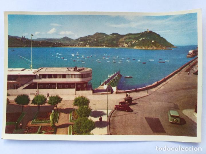 Postales: SAN SEBASTIAN (Guipuzcoa) N&ordm; 4 CLUB NAUTICO Y BAHIA. Ed. ESPERON. NO Circulada. 1960