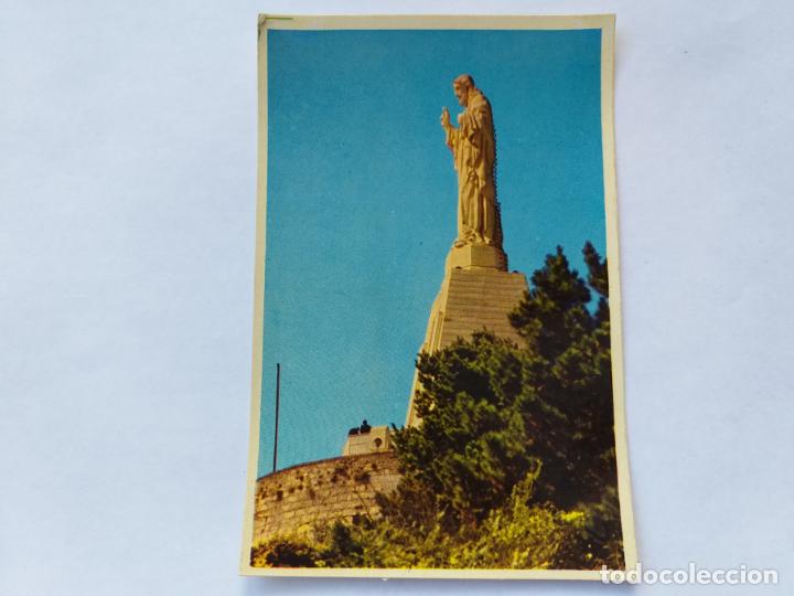 Postales: POSTAL DE SAN SEBASTIAN. # 1 MONTE URGULL. MONUMENTO AL SAGRADO CORAZ&Oacute;N.