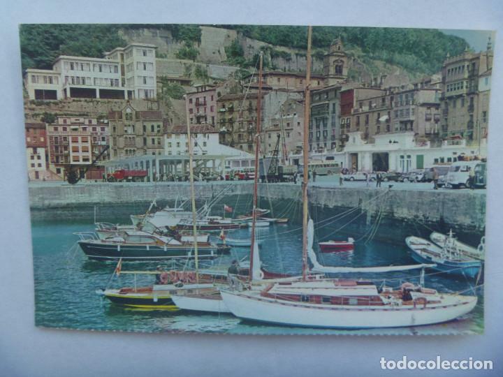 Postales: POSTAL DE SAN SEBASTIAN : RINCON DEL PUERTO . A&Ntilde;OS 50 O 60