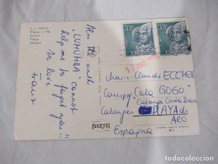 Postales: Orio - Playa y r&iacute;a - Circulada - Foto 2