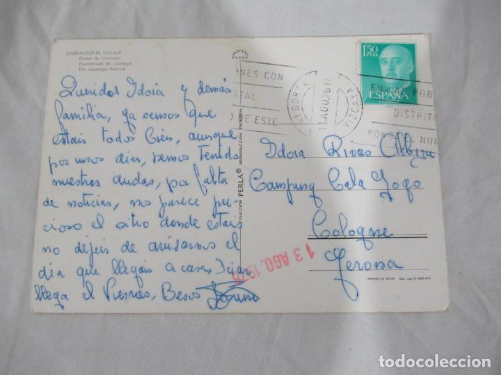 Postales: Algorta - Paseo de Usalegui - Circulada - Foto 2