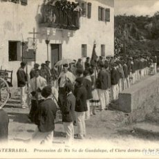 Postales: FUENTERRABIA – PROCESION DE NUESTRA SEÑORA DE GUADALUPE, EL CLERO DENTRO DE LOS SOLDADOS - ND. Lote 191091687