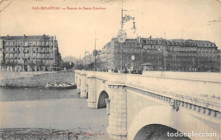 Cartoline: SAN SEBASTI&Aacute;N.- PUENTE DE SANTA CATALINA