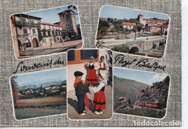 Cartoline: SOUVENIR DU PAYS BASQUE . PAIS VASCO .. NI&Ntilde;OS CON TRAJES TIPICOS. .. TREN