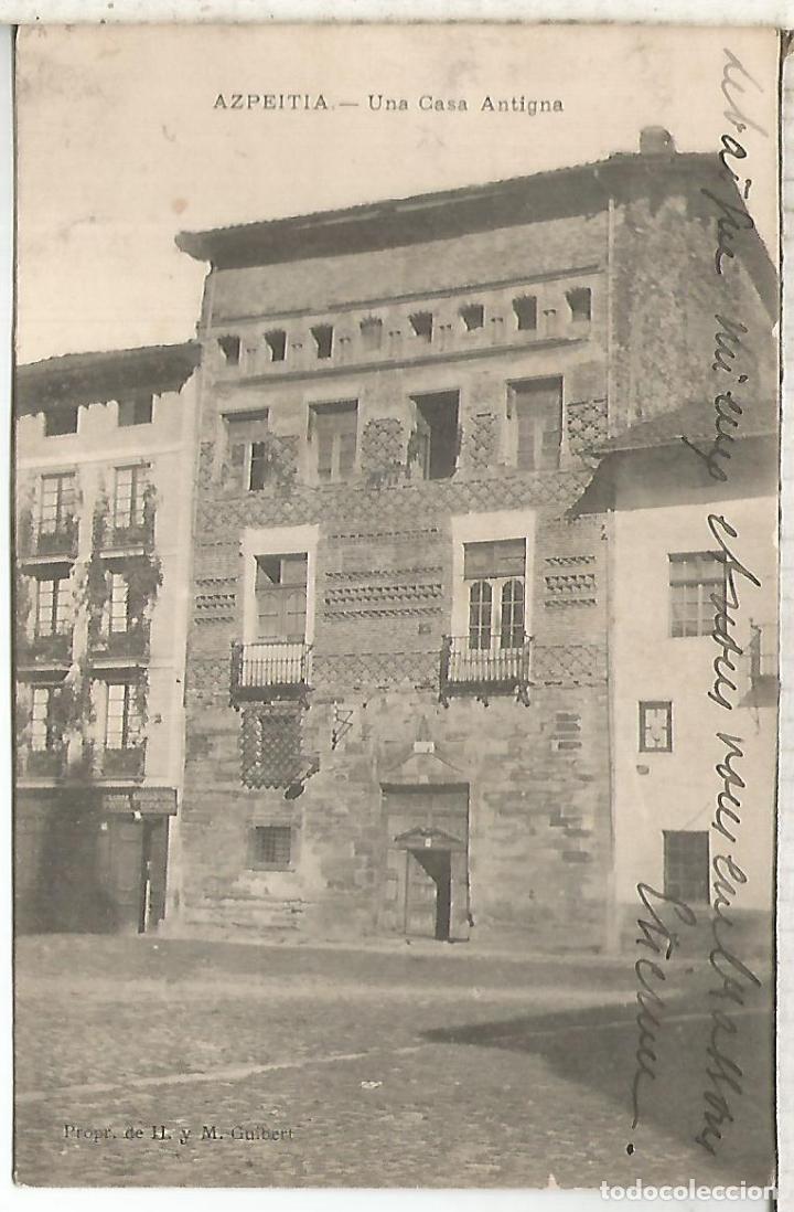 Postales: GUIPUZCOA AZPEITIA ESCRITA - Foto 1