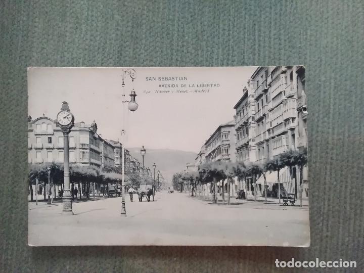 Cartoline: POSTAL SAN SEBASTIAN AVENIDA DE LA LIBERTAD