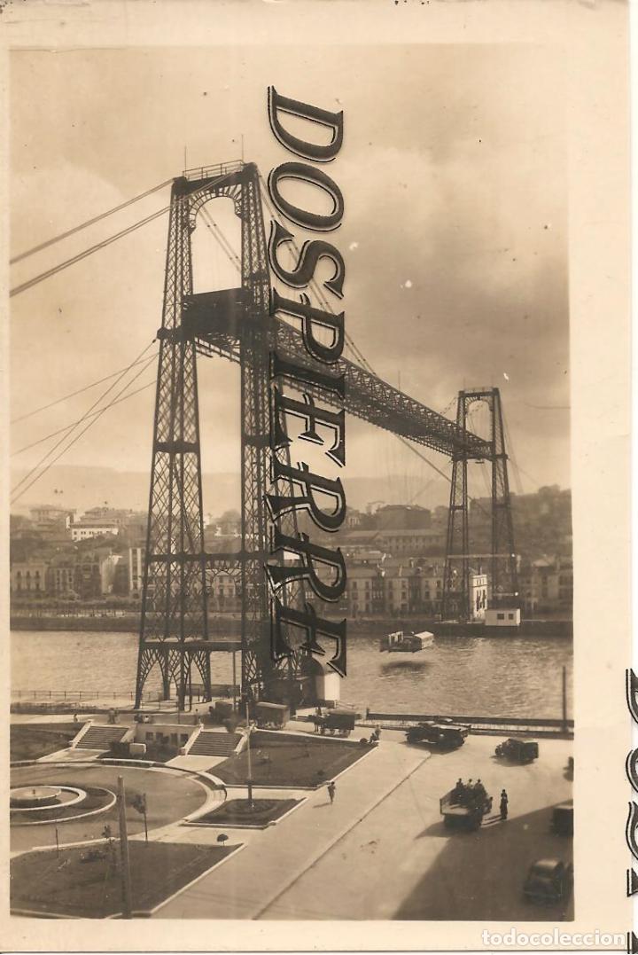 Cartoline: POSTAL, LAS ARENAS-VIZCAYA, PUENTE DE VIZCAYA, ED. GARRABELLA, ESCRITA