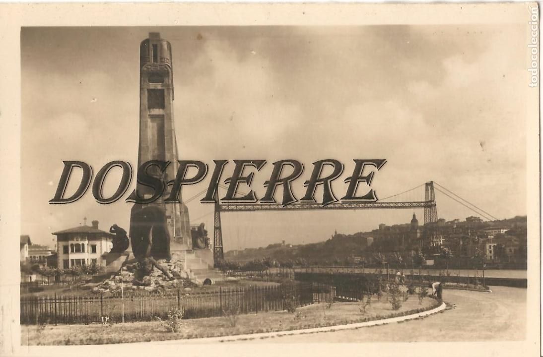 Cartoline: POSTAL, LAS ARENAS-VIZCAYA, MONUMENTO A E. CHURRUCA, ED. GARRABELLA, ESCRITA
