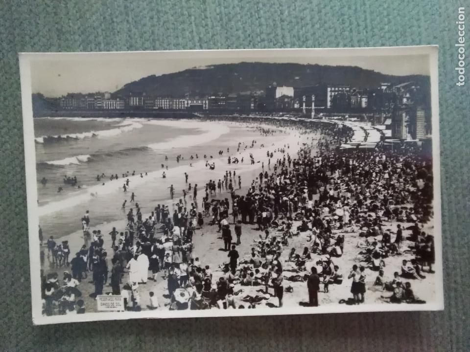 Cartoline: POSTAL SAN SEBASTIAN GRAN PLAYA DE BA&Ntilde;OS