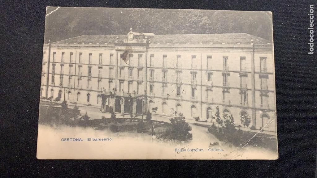 Cartoline: postal fachada balneario de cestona pa&iacute;s vasco finales s xix ppio s xx