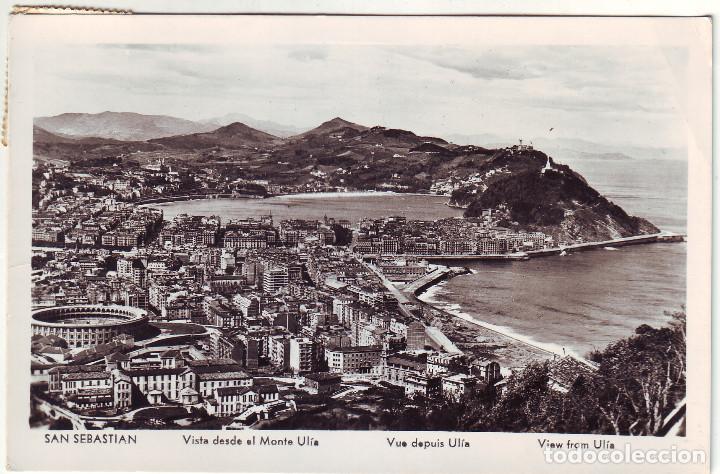 Cartoline: PE-1025  SAN SEBASTIAN. VISTA DEL MONTE UL&Iacute;A 1957
