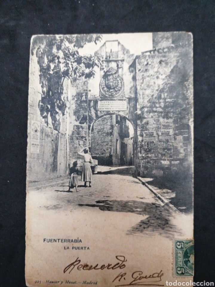Postales: FUENTERRABIA, POSTAL PRIMERO DEL SIGLO 20 - Foto 1