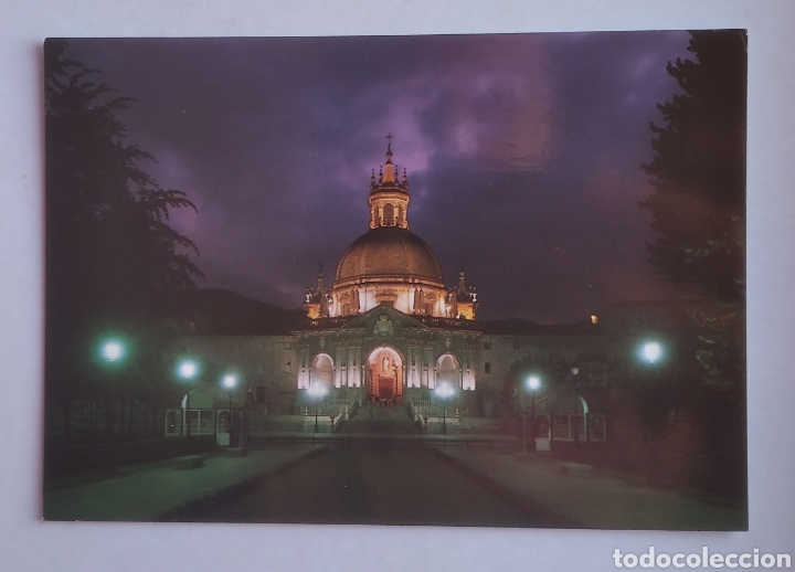 Postkarten: Postal 10 santuario de Loyola manipel fachada principal nocturna manipel