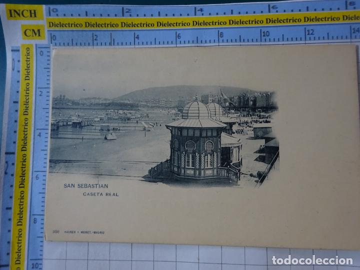 Postkarten: POSTAL DE GUIP&Uacute;ZCOA. SIGLO XIX - 1905. SAN SEBASTIAN. CASETA REAL 358 HAUSER 147