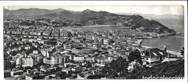 Postkarten: TARJETA DOBLE  - DE SAN SEBASTIAN VISTA DESDE ULIA DE 1.960