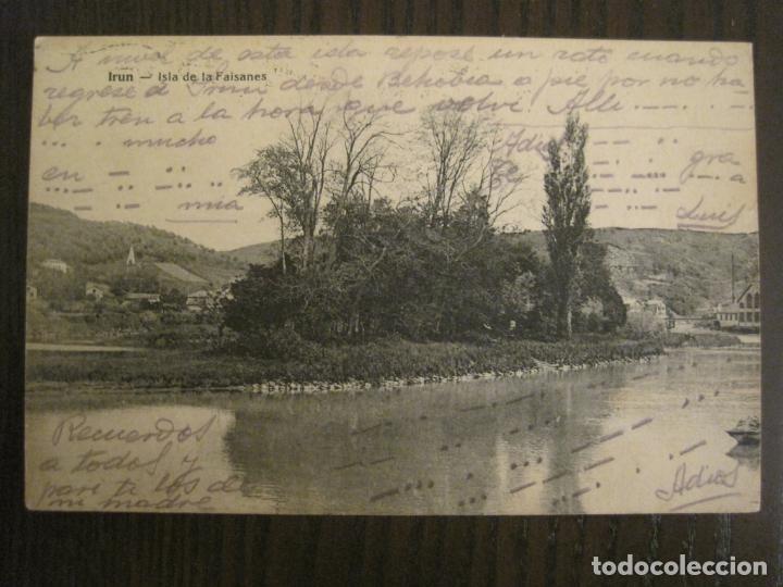 Cartoline: IRUN-ISLA DE LA FAISANES-E.J.G.-POSTAL ANTIGUA-(68.934)