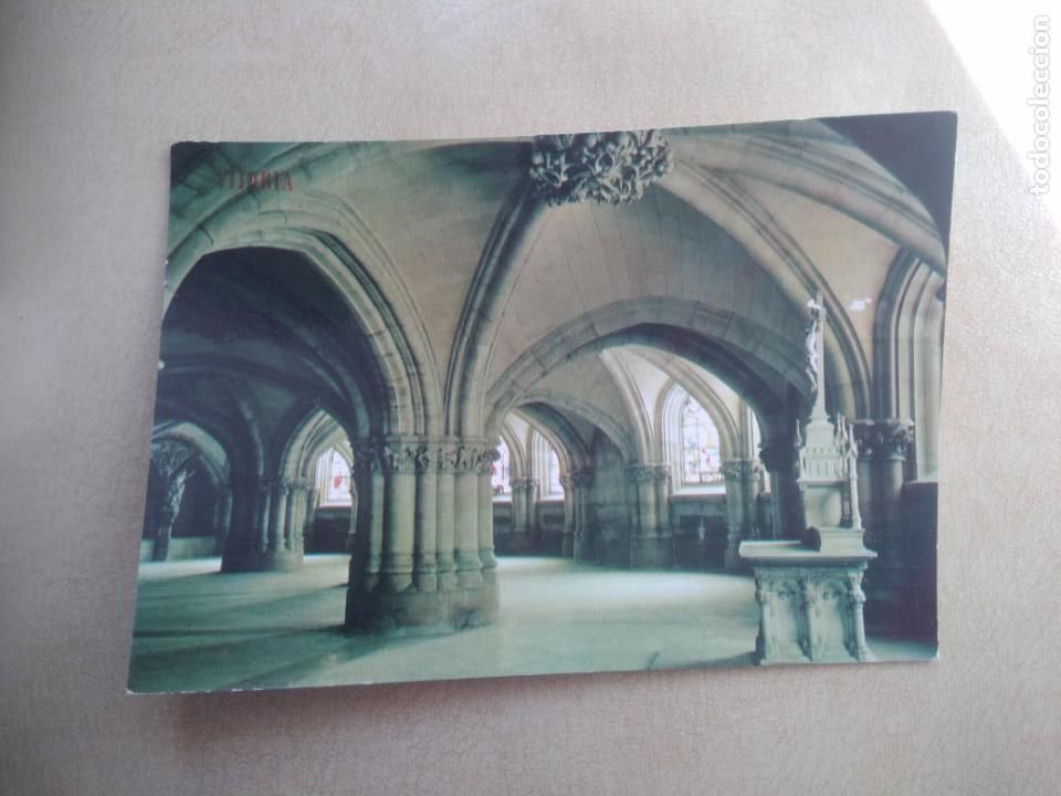 Postales: Postal vitoria catedral parroquia de maria inmaculada cripta - Foto 1