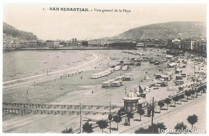 Postkarten: POSTAL SAN SEBASTIAN VISTA GENERAL DE LA PLAYA
