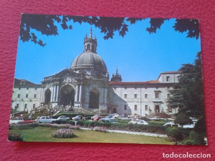 Postales: POST CARD CARTE POSTALE SANTUARIO DE LOYOLA EUSKADI GUIP&Uacute;ZCOA FACHADA PRINCIPAL MAIN FA&Ccedil;ADE COCHES..