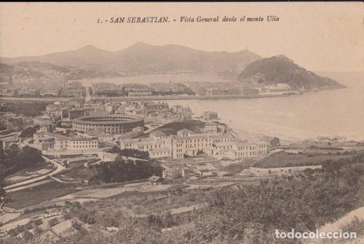 Postcards: SAN SEBASTIAN, VISTA GENERAL DESDE EL MONTE UL&Iacute;A - ED.G.G. GALARZA N&ordm; 1 - S/C