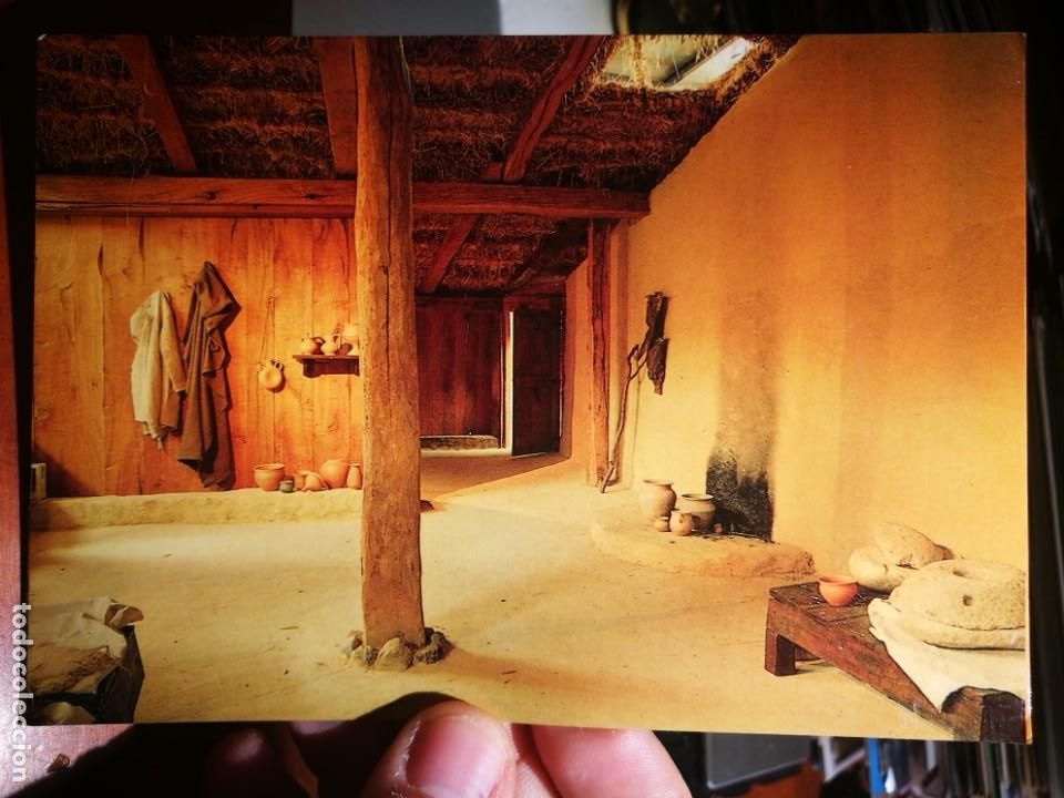 Postales: Postal Poblado de la Hoya Museo Reconstrucci&oacute;n de una de las Viviendas del nivel Celtib&eacute;rico interio