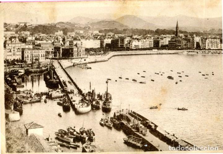 Cartoline: POSTAL SAN SEBASTIAN - VISTA GENERAL DEL PUERTO -Edita: GALARZA A&Ntilde;O 1933 CIRCULADA (Ver Dorso)