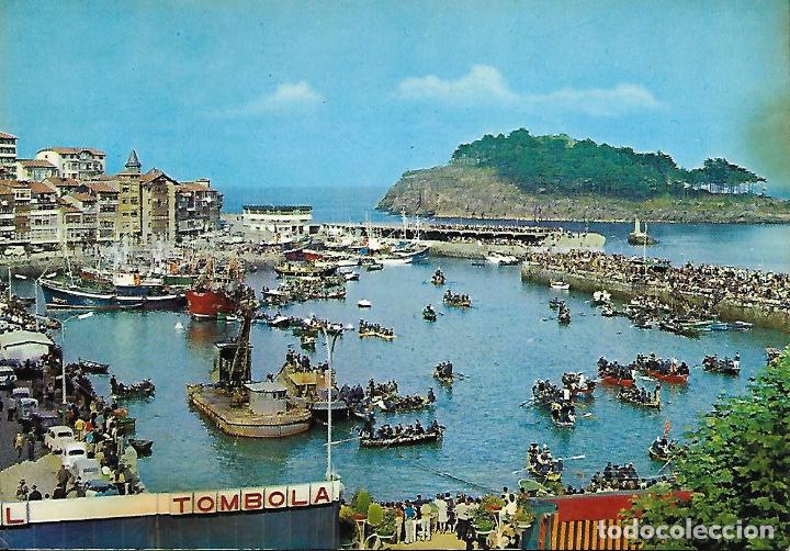 Postales: LEKEITIO (VIZCAYA) PRUEBA DEL GANSO