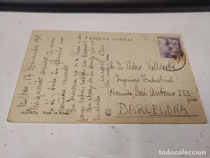 Postales: VIZCAYA - POSTAL ALGORTA - PLAYA DE EREAGA - Foto 2
