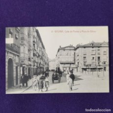 Postales: POSTAL DE VITORIA (ALAVA). Nº17 CALLE DE POSTAS Y PLAZA BILBAO. THOMAS - BARCELONA. 1910-1920.. Lote 205389130