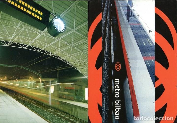 Postales: 2 POSTALES DEL METRO DE BILBAO - Foto 1