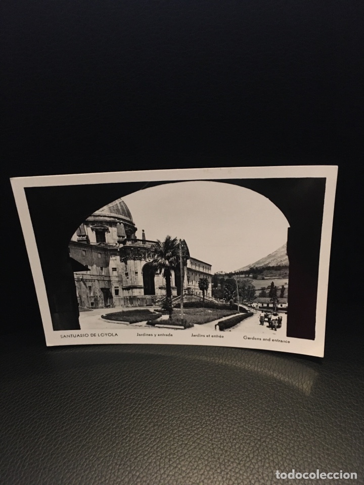Postales: POSTAL SANTUARIO DE LOYOLA JARDINES Y ENTRADA A&Ntilde;OS 50