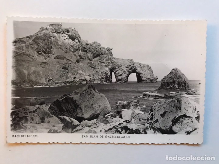 Postais: BAQUIO (Vizcaya) Postal Fotograf&iacute;ca No.331, San Juan de Gaztelugache (h.1950?) S/C