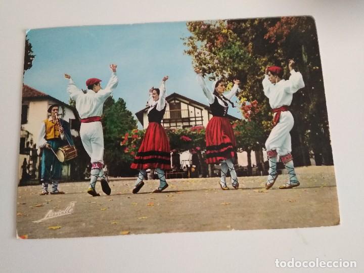 Cartoline: POSTAL GRANDE DANZAS VASCAS / EUSKAL DANTZA / BALLETS BASQUES ETORKI A&Ntilde;OS 60