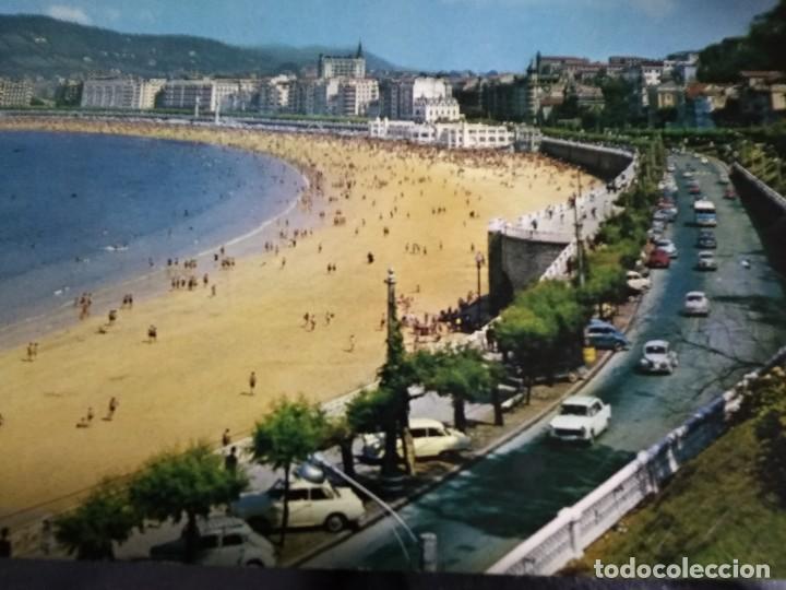 Cartoline: POSTAL SAN SEBASTIAN / PASEO DE LA CONCHA COCHES A&Ntilde;OS 60 CIRCULADA