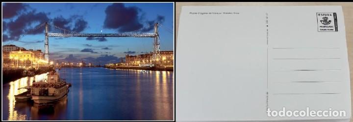 Cartoline: ESPA&Ntilde;A 2020 PUENTE COLGANTE DE BIZKAIA (PORTUGALETE-LAS ARENAS) POSTAL OFICIAL PREFRANQUEADA
