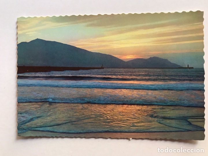 Cartoline: PORTUGALETE (Vizcaya) Postal No.2224, Bahia de Sabra. Puesta del Sol. Edic. Garcia Garrabella